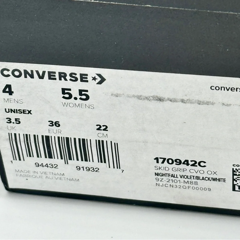 Converse Skid Grip CVO Sneakers Unisex Archive 80s - Nightfall Purple Violet